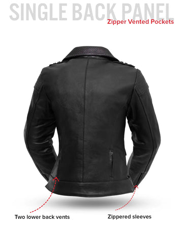 Iris - Women's Motorcycle Leather Jacket – First MFG Co