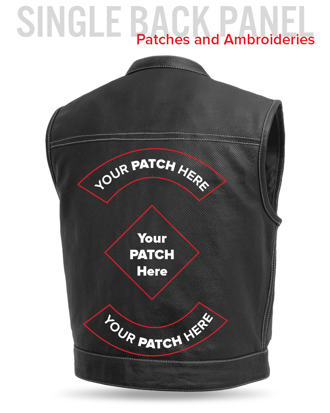 Lowrider Perforated Men's Leather Vest Men's Perforated Leather Vest Vests