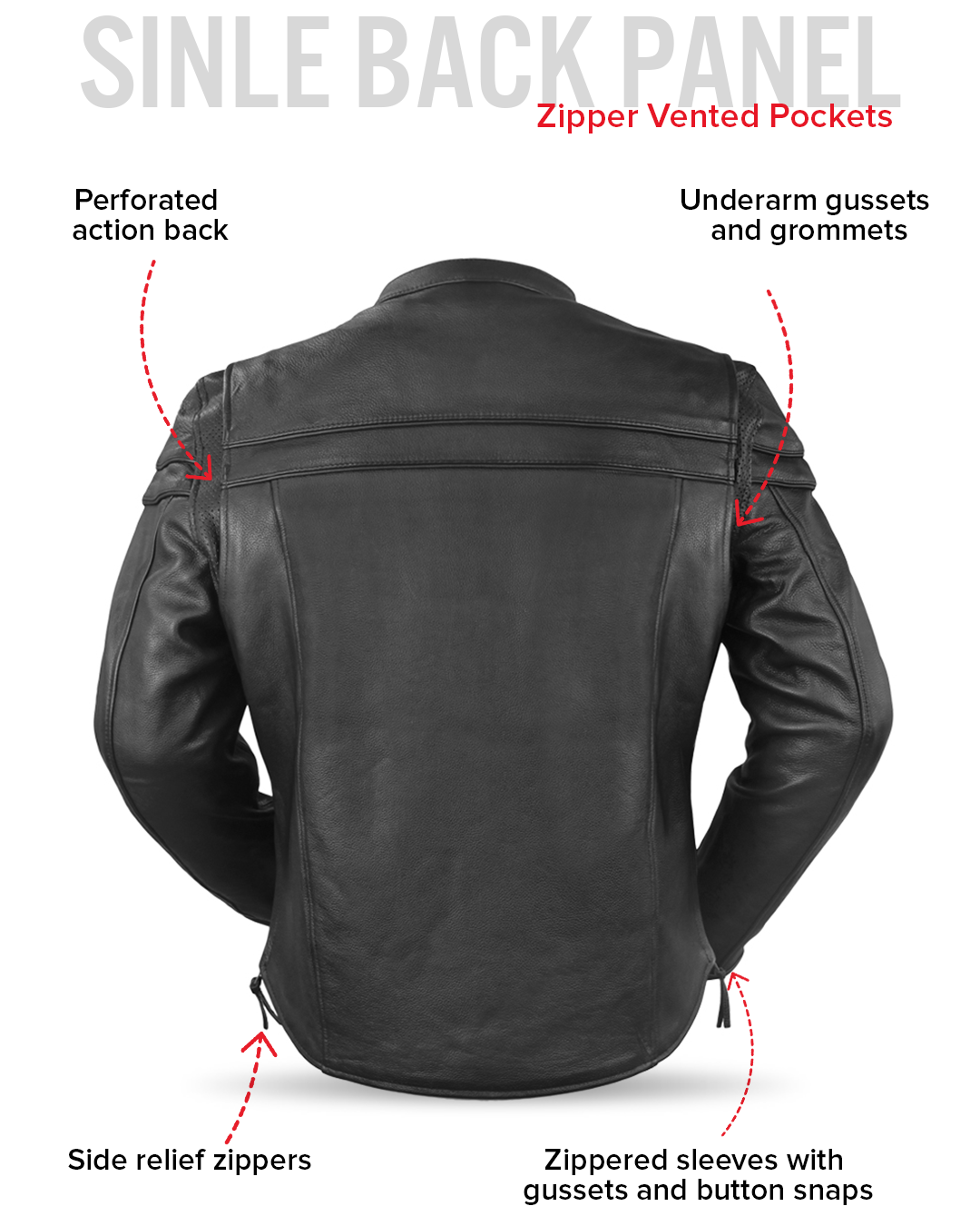 Maverick - Men's Motorcycle Leather Jacket - First MFG Co