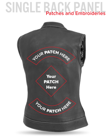 Jessica - Women's Club Style Leather Vest (Limited Edition)