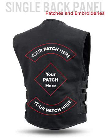 Knox - Men's Motorcycle Swat Style 20oz. Canvas Vest