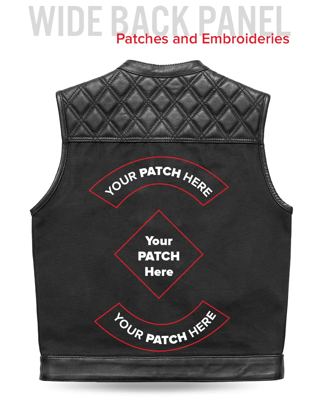 Hunt Club Motorcycle Leather Canva Vest Black – First MFG Co