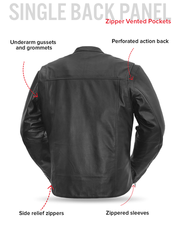 Rocky Men's Motorcycle Leather Jacket – First MFG Co