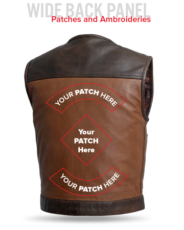Lowside Gunner Men's Perforated Leather Vest Lowside Gunner Men's Perforated Leather Vest