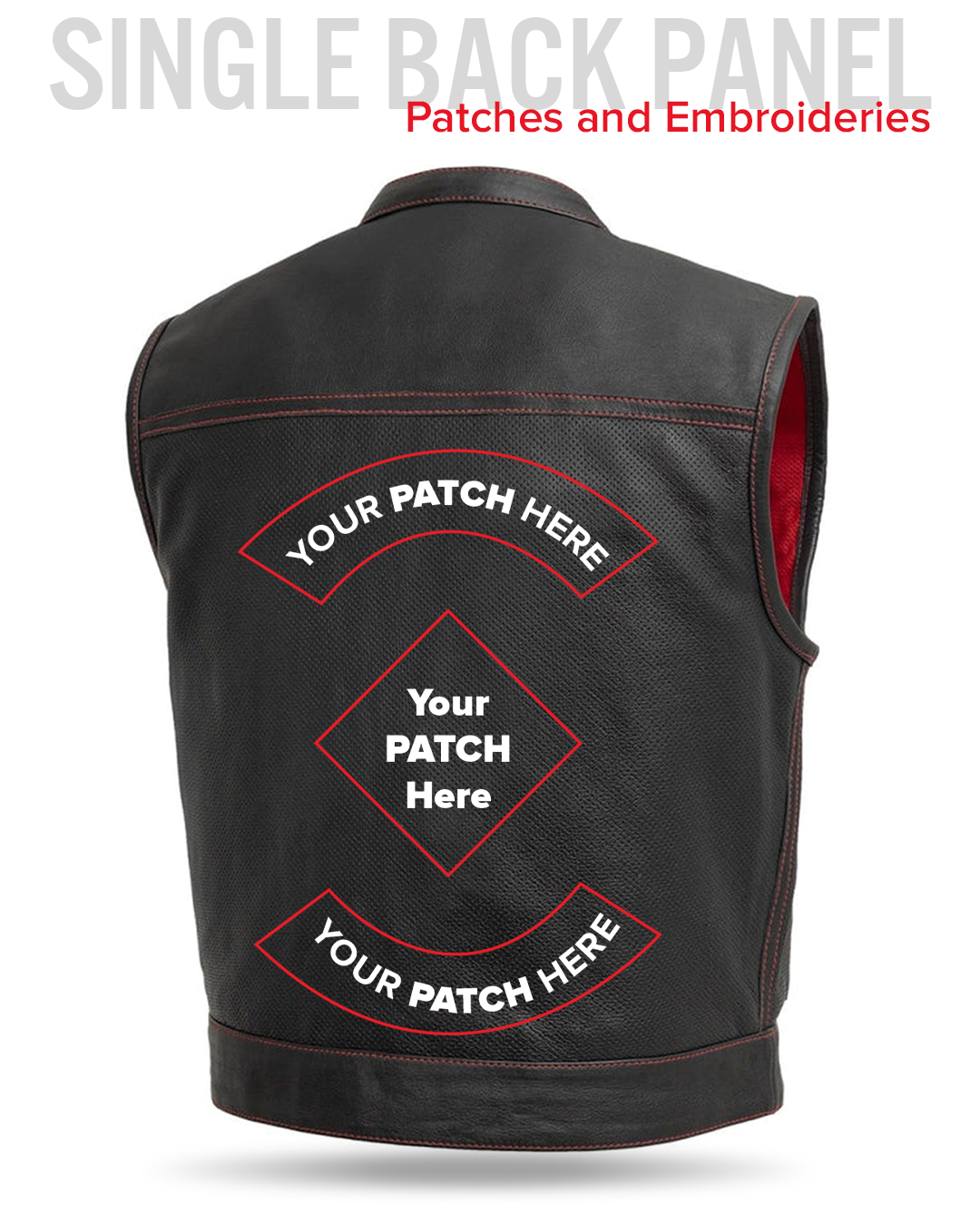 Lowrider Men's Perforated Leather Motorcycle Vest