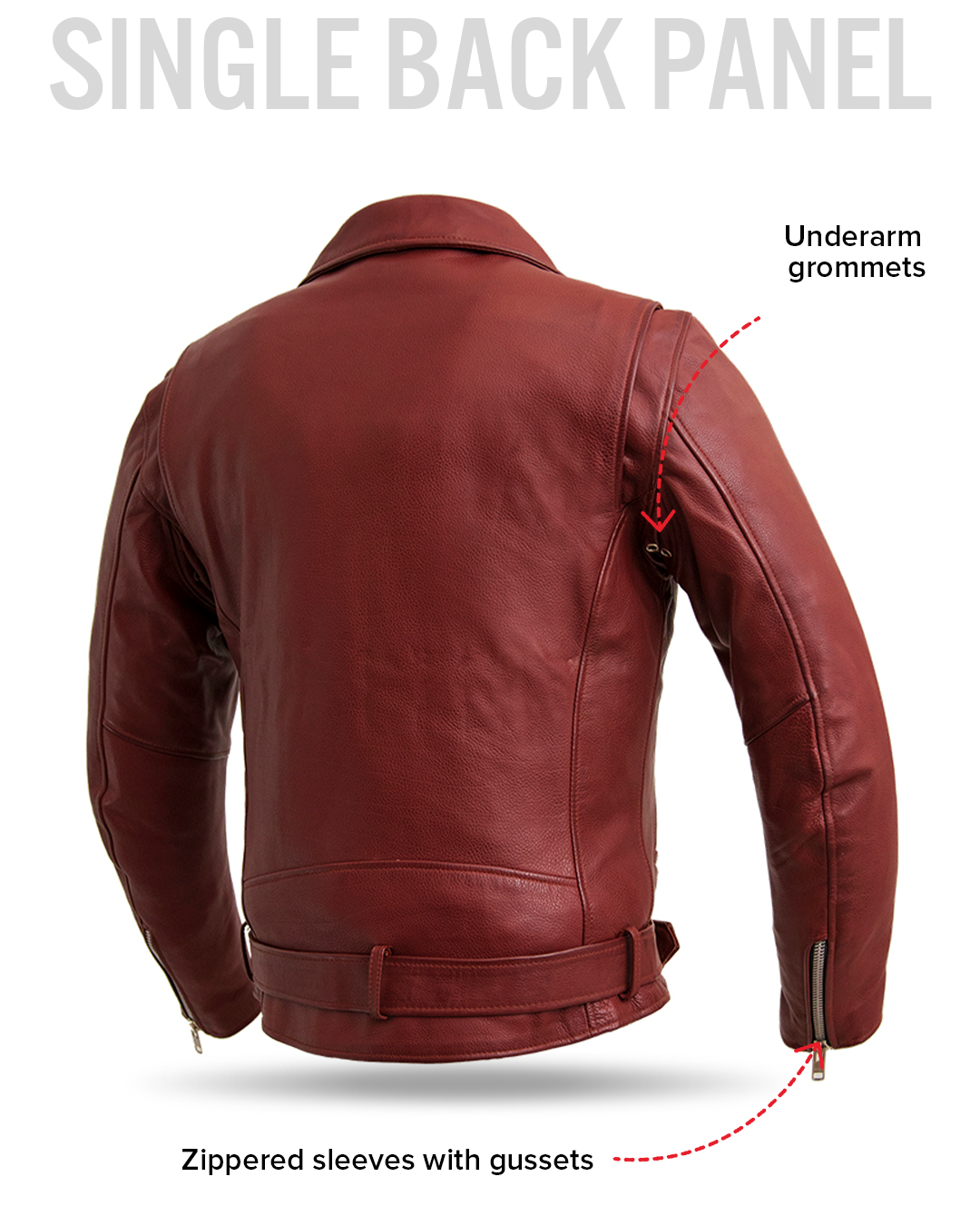 Fillmore Men's Motorcycle Leather Jacket Men's Leather Jacket Jackets