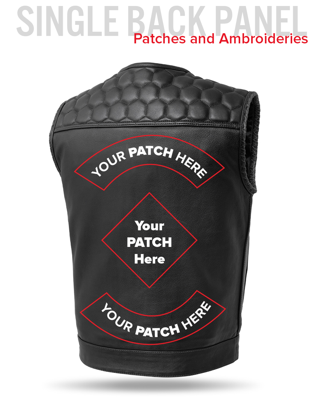 Hornet Men's Club Style Leather Vest Men's Leather Vest Vests