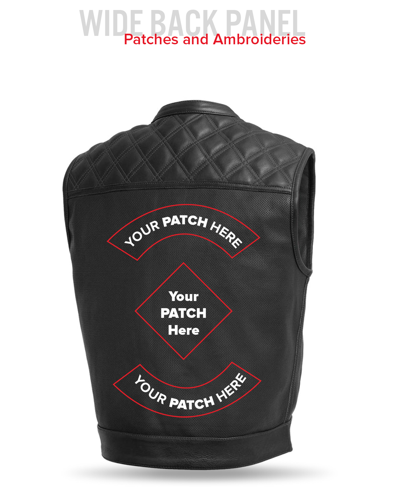 Upside Perforated Men's Club Style Leather Vest Men's Perforated Leather Vest Vests