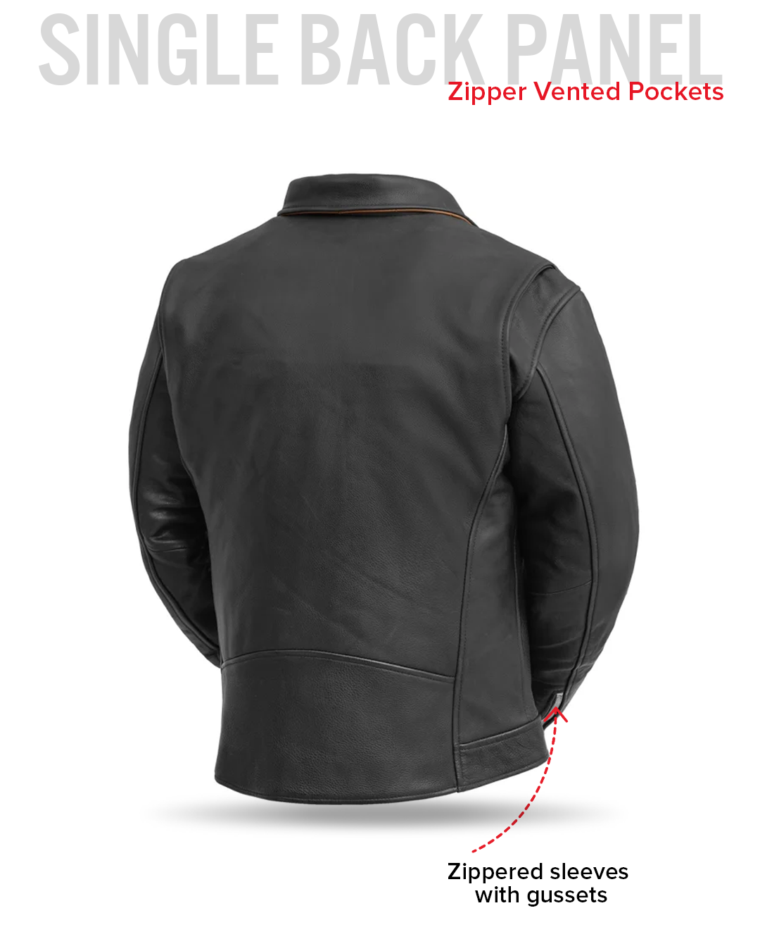 Arnold Men's Motorcycle Leather Jacket Arnold Men's Motorcycle Leather Jacket