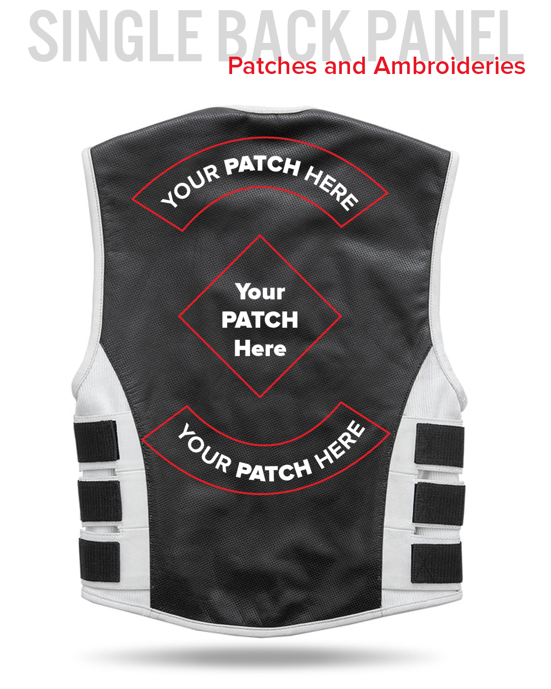 Jailbreak - Men's Swat Style Motorcycle Leather Vest Factory Customs First Manufacturing Company