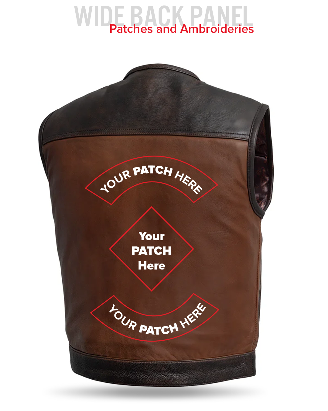 Lowside Men's Motorcycle Leather Vest - First MFG Co