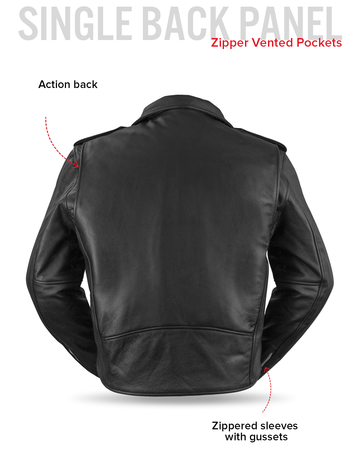 Superstar Men's Motorcycle Leather Jacket – First MFG Co