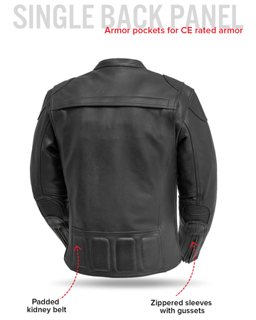 Nemesis Men's Motorcycle Leather Jacket – First MFG Co