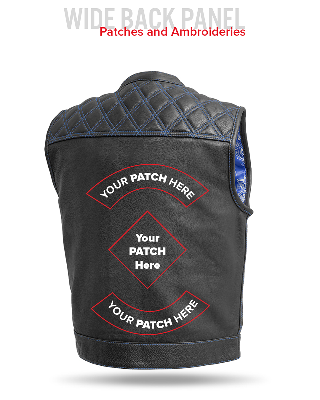 Upside Men's Club Style Leather Vest