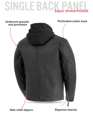 Street Cruiser Mens Motorcycle Leather Jacket – First MFG Co