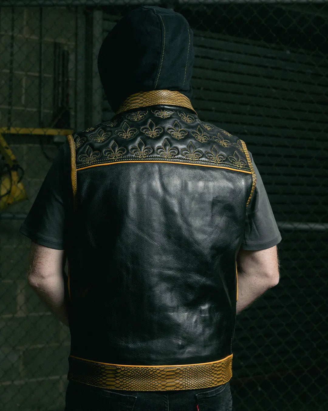 Dynasty Men's Club Style Leather Biker Vest Men's Leather Vest Vests