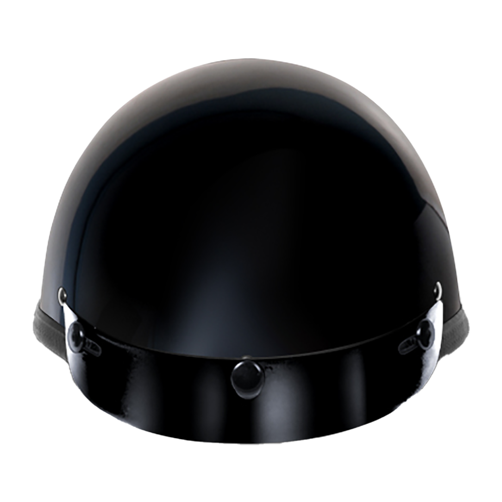 Novelty Smokey W/ Snaps- Hi-Gloss Black NOVELTY SMOKEY Daytona Helmets