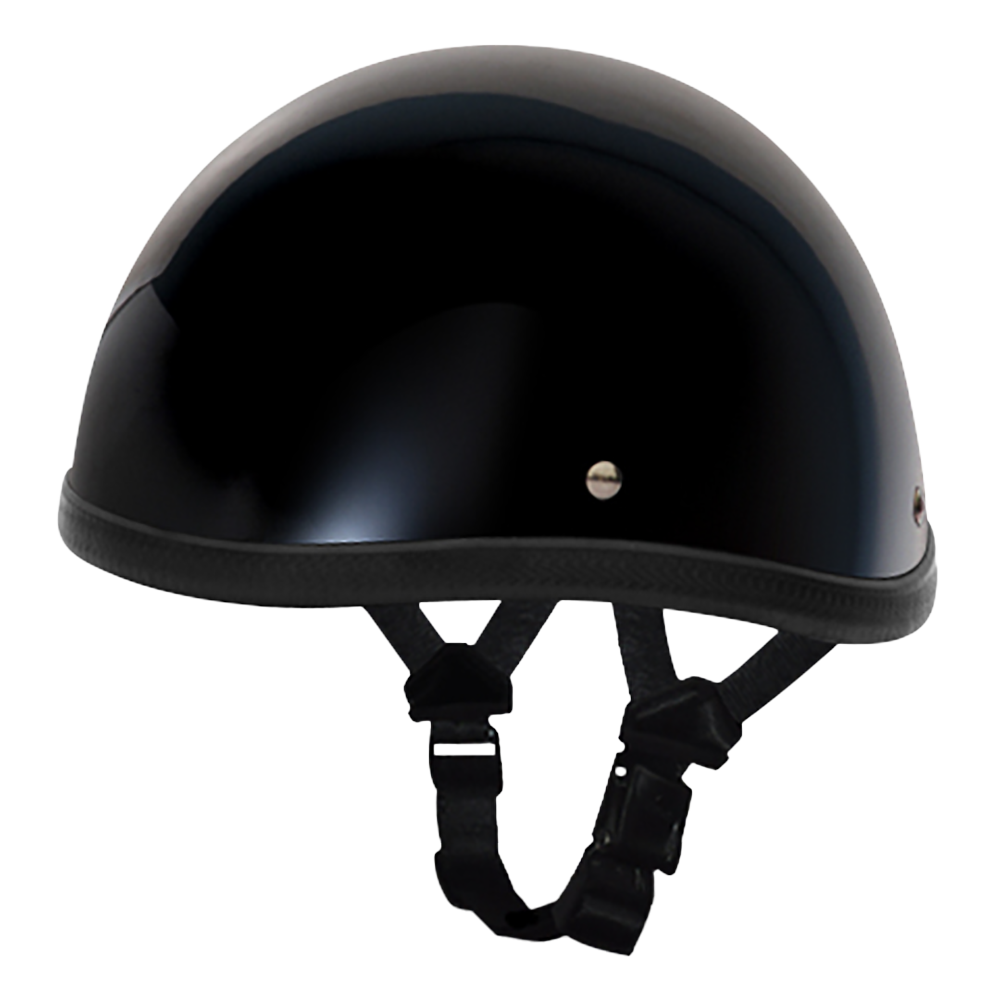 Novelty Smokey W/O Snaps- Hi-Gloss Black NOVELTY SMOKEY Daytona Helmets