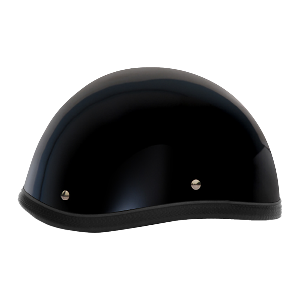 Novelty Smokey W/O Snaps- Hi-Gloss Black NOVELTY SMOKEY Daytona Helmets