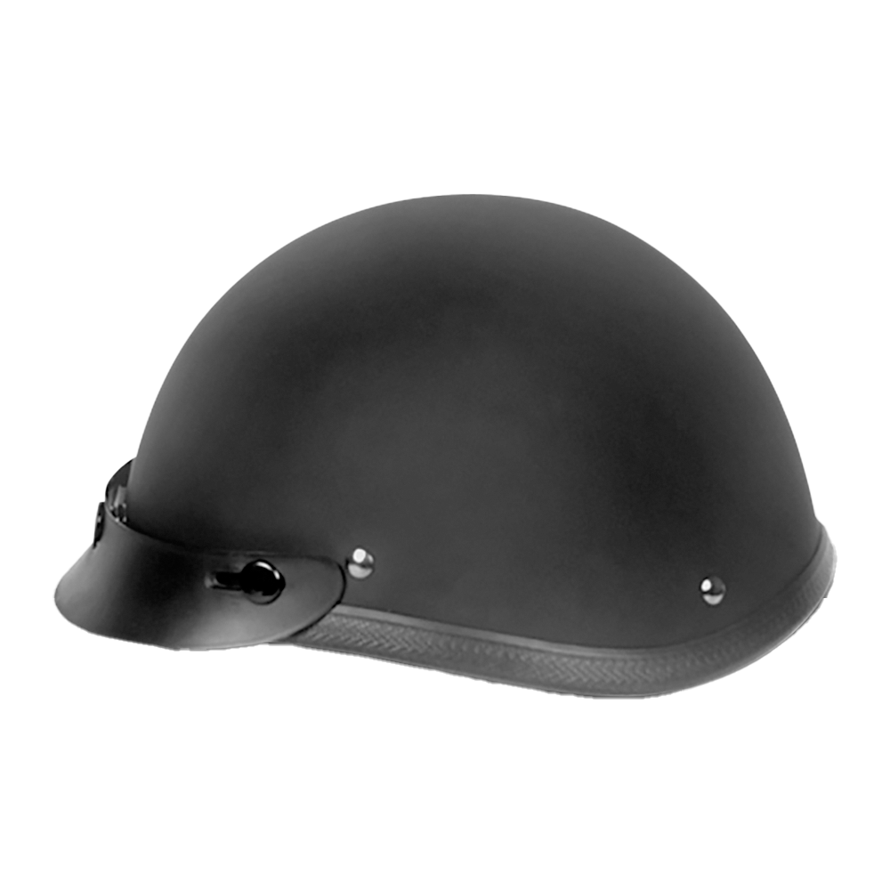 Novelty Smokey W/ Snaps- Dull Black NOVELTY SMOKEY Daytona Helmets