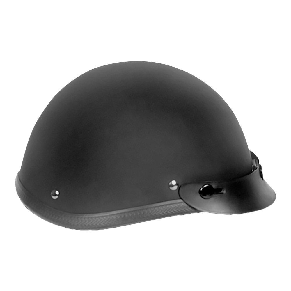 Novelty Smokey W/ Snaps- Dull Black NOVELTY SMOKEY Daytona Helmets