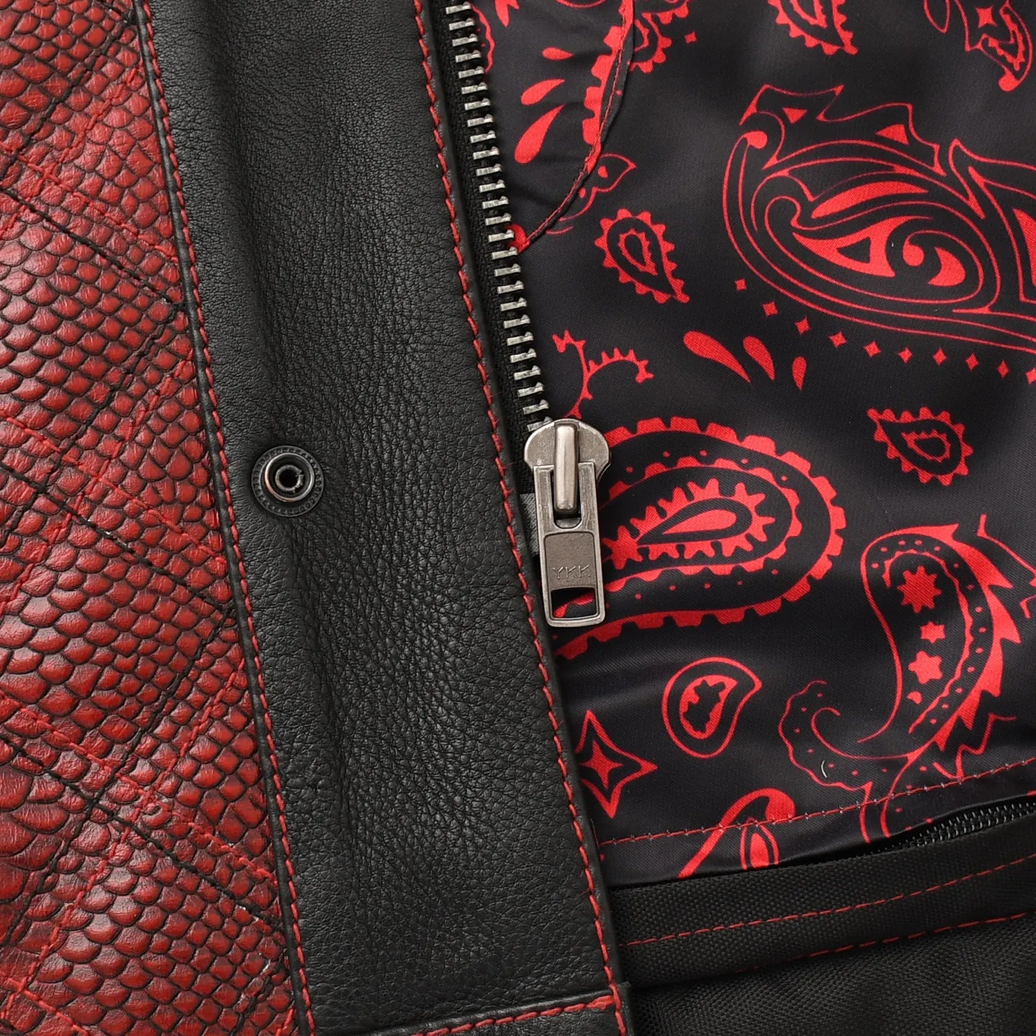 Kingsnake Men’s Motorcycle Leather Vest Men's Leather Vest Vests