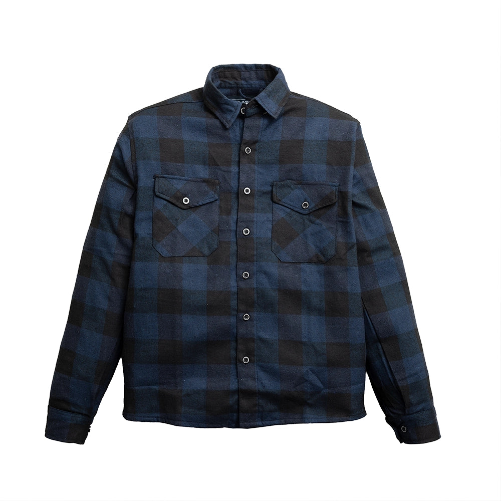Vintage - Men’s Plaid Canvas Motorcycle flannel Shirt Men's Shirt First Manufacturing Company