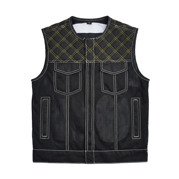 Workhorse - Men's Cordura/Mesh Motorcycle Vest Men's Leather Vest Vests