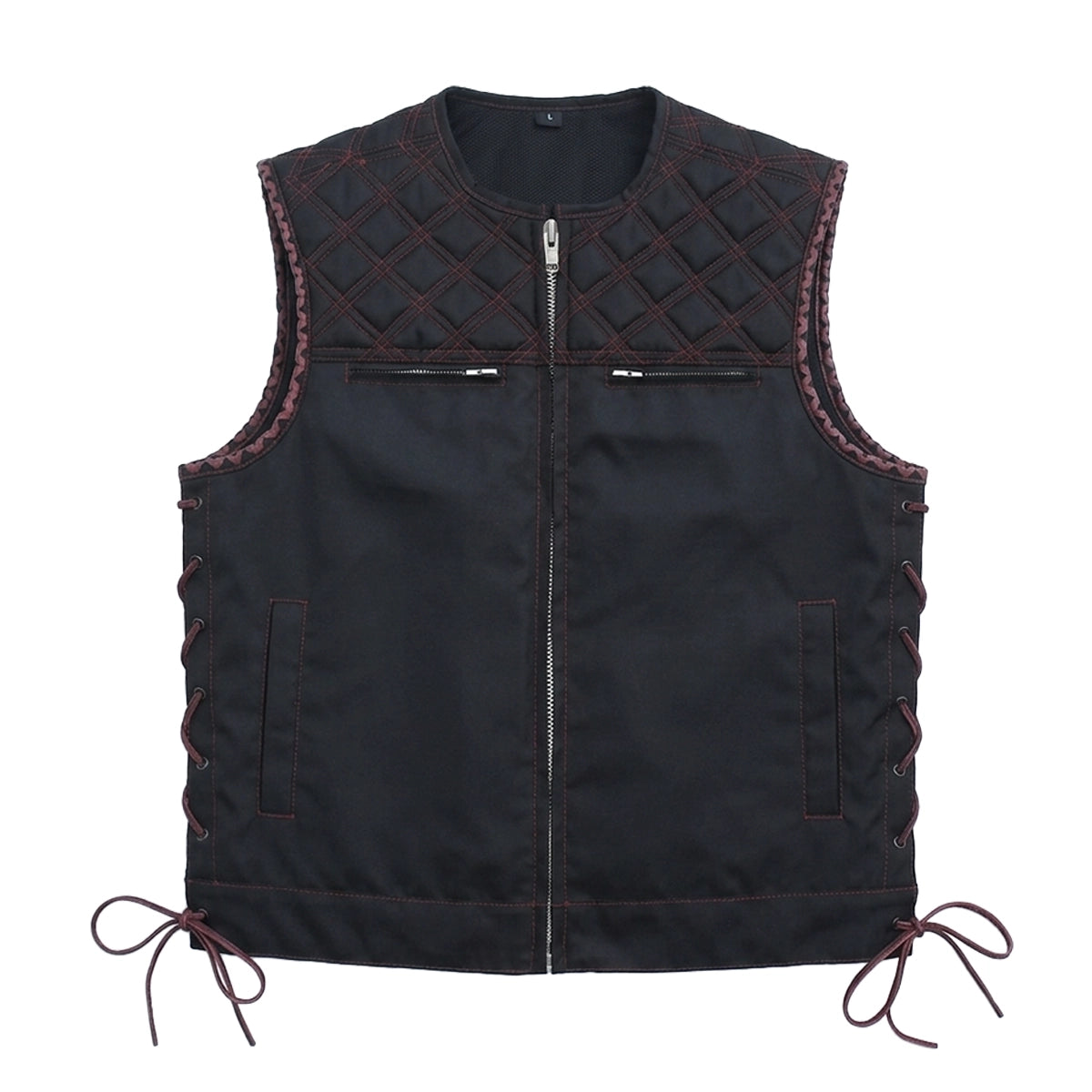 Blacktop - Men’s Cordura Motorcycle Vest Men's Leather Vest Vests