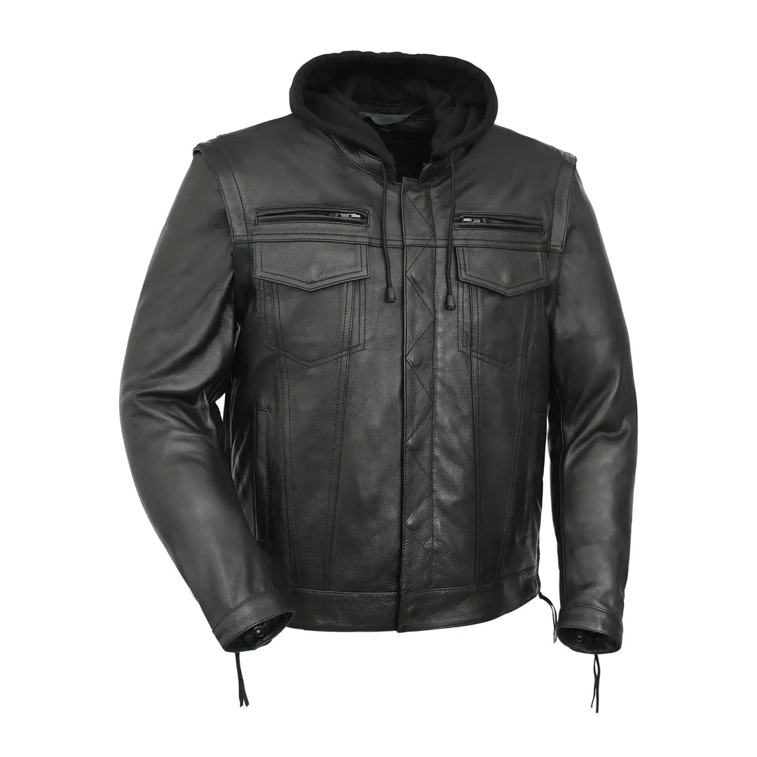 Nightstrike Men's Motorcycle Leather Jacket
