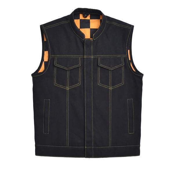Stormrider - Men's Twill Motorcycle Vest Men's Leather Vest Vests