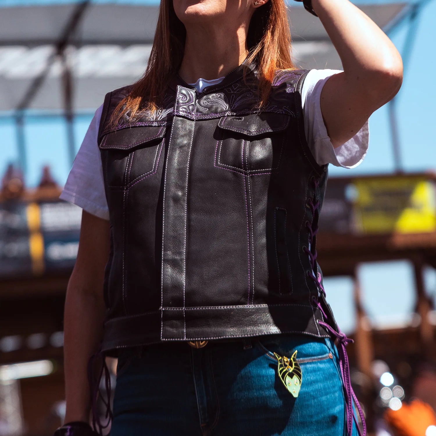 Women's Club Style Custom Vest Custom Builder First Manufacturing Company