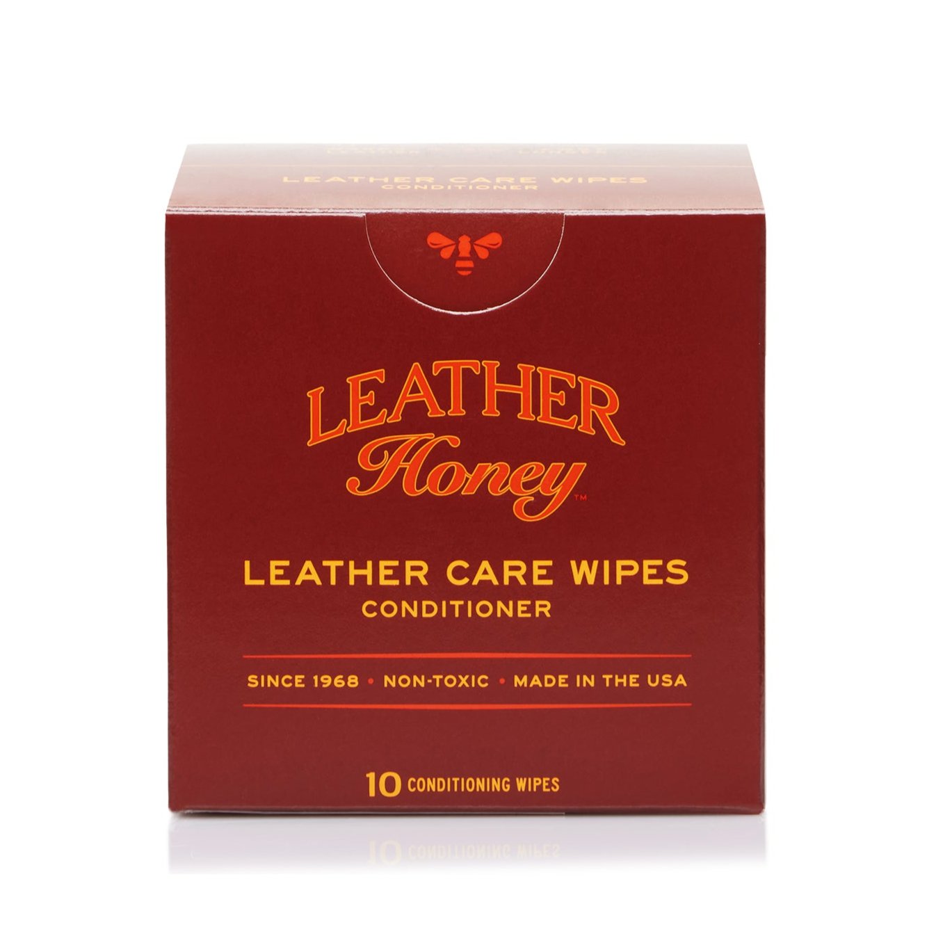 Leather Care Wipes (10 Pack) Leather Care Leather Honey Leather Conditioner Wipes: 10 Foil Wrapped