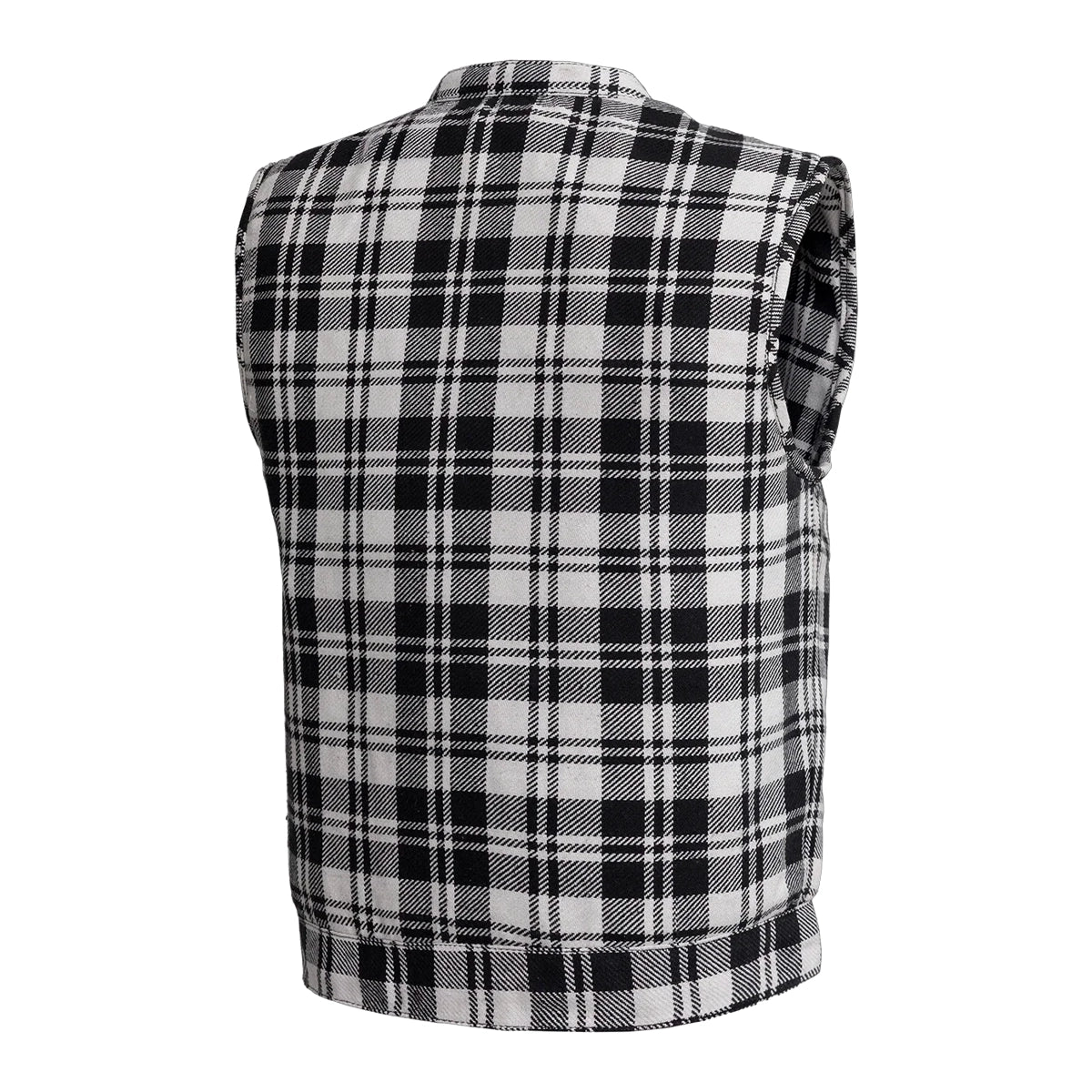 Sharp Shooter Moto Men's Canvas Vest - Recycled Men's Canvas Vests First Manufacturing Company