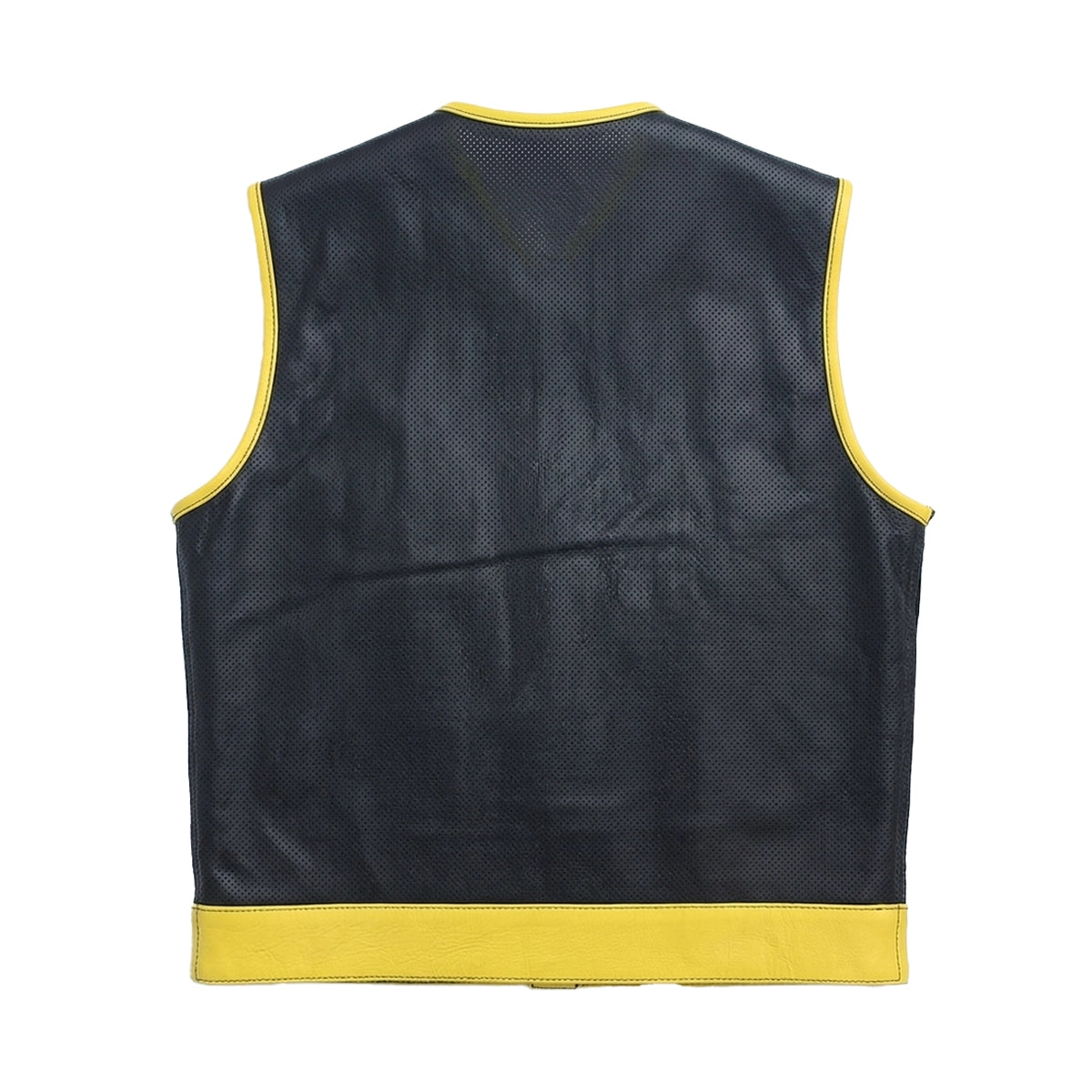 Burnline - Men’s Perforated Leather Motorcycle Vest Men's Leather Vest Vests