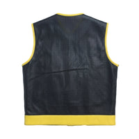 Burnline - Men’s Perforated Leather Motorcycle Vest Men's Leather Vest Vests