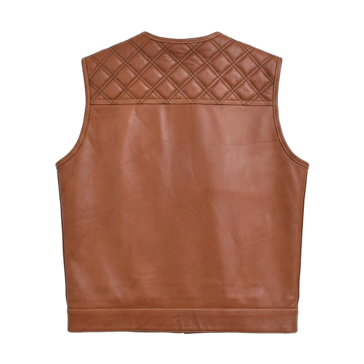 Roadguard - Men's Whiskey Leather Motorcycle Vest Men's Leather Vest Vests