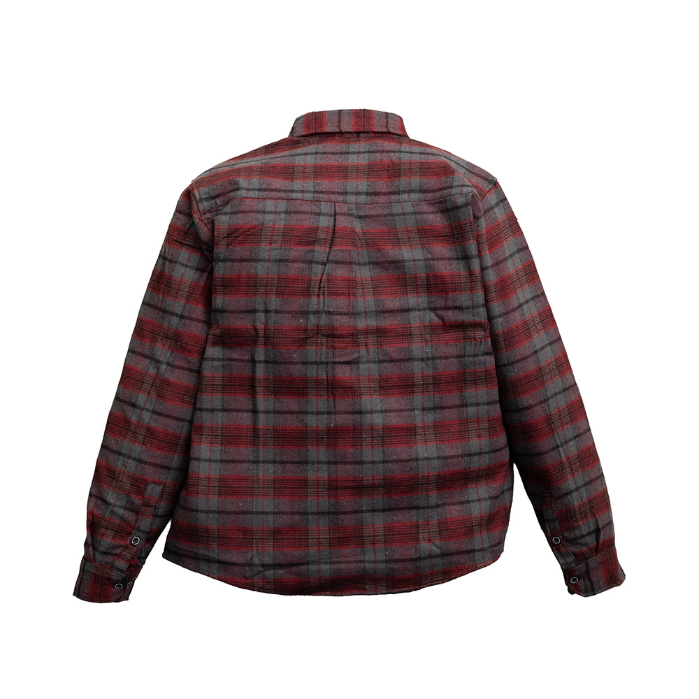 Vintage - Men’s Plaid Canvas Motorcycle flannel Shirt Men's Shirt First Manufacturing Company