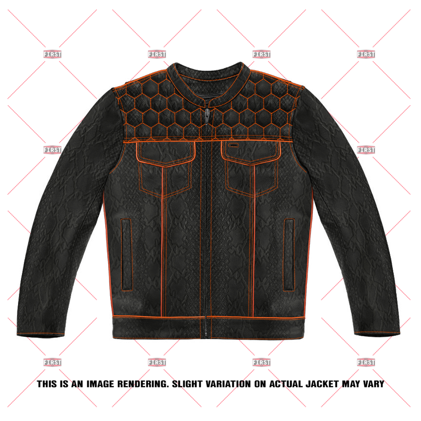 HALLOWEEN MENS JACKET CENTER ZIPPER Custom Builder First Manufacturing Company