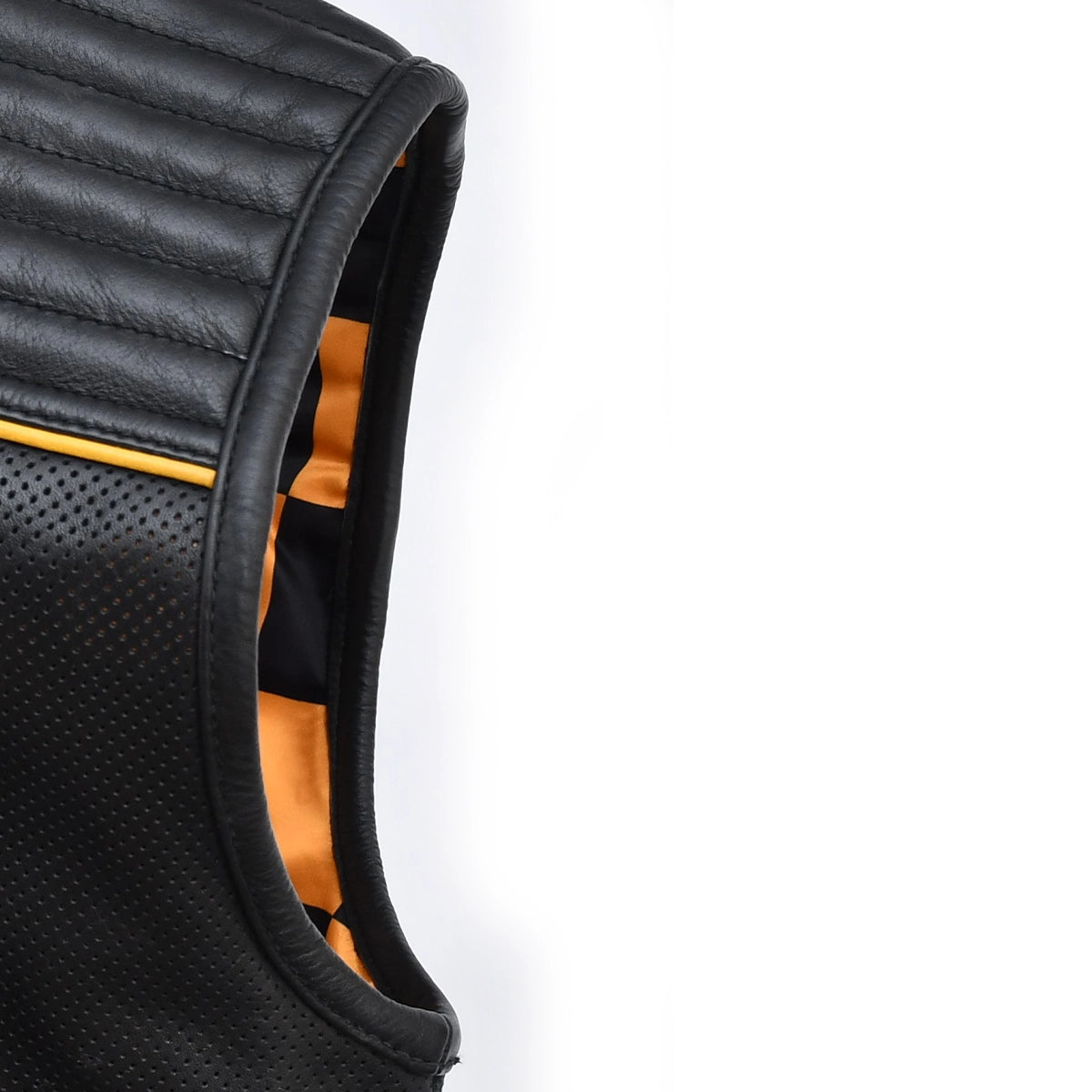 Topgear - Men's Black Leather Motorcycle Vest Men's Leather Vest Vests