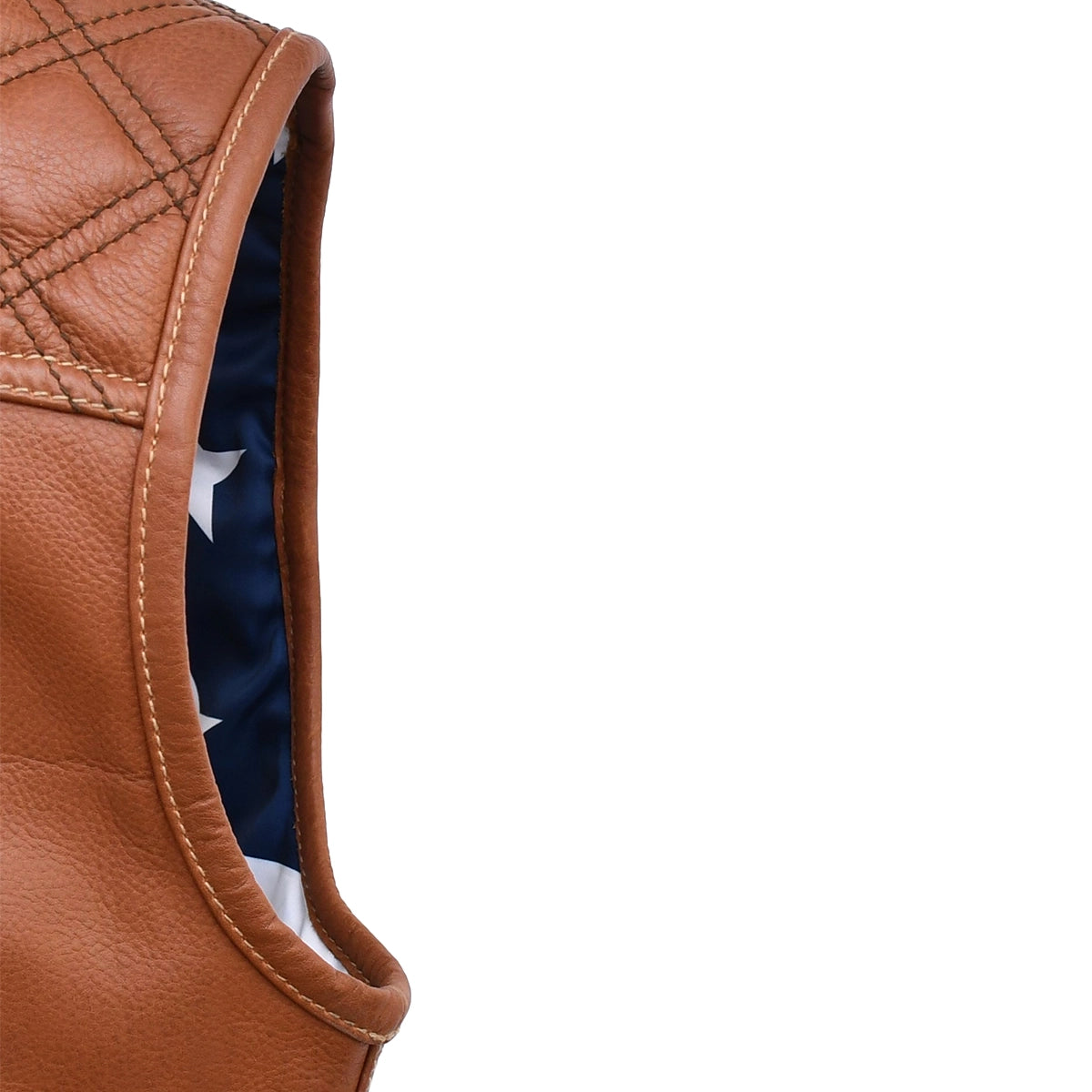 Roadguard - Men's Whiskey Leather Motorcycle Vest Men's Leather Vest Vests