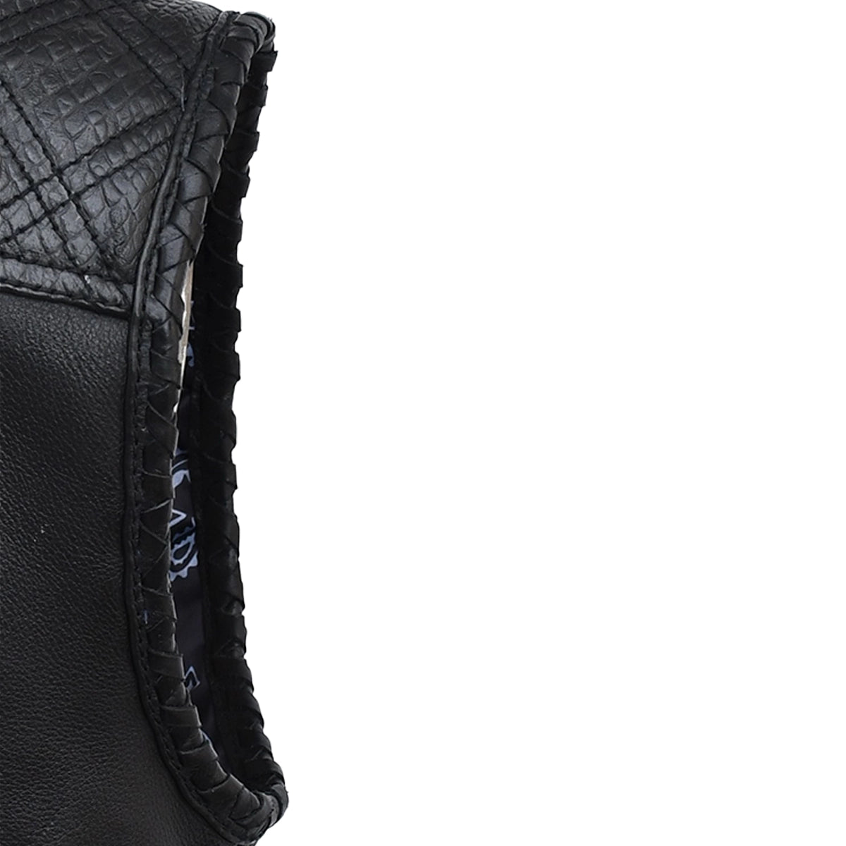 Rumble - Men's Leather Motorcycle Vest (Black) Men's Leather Vest Vests