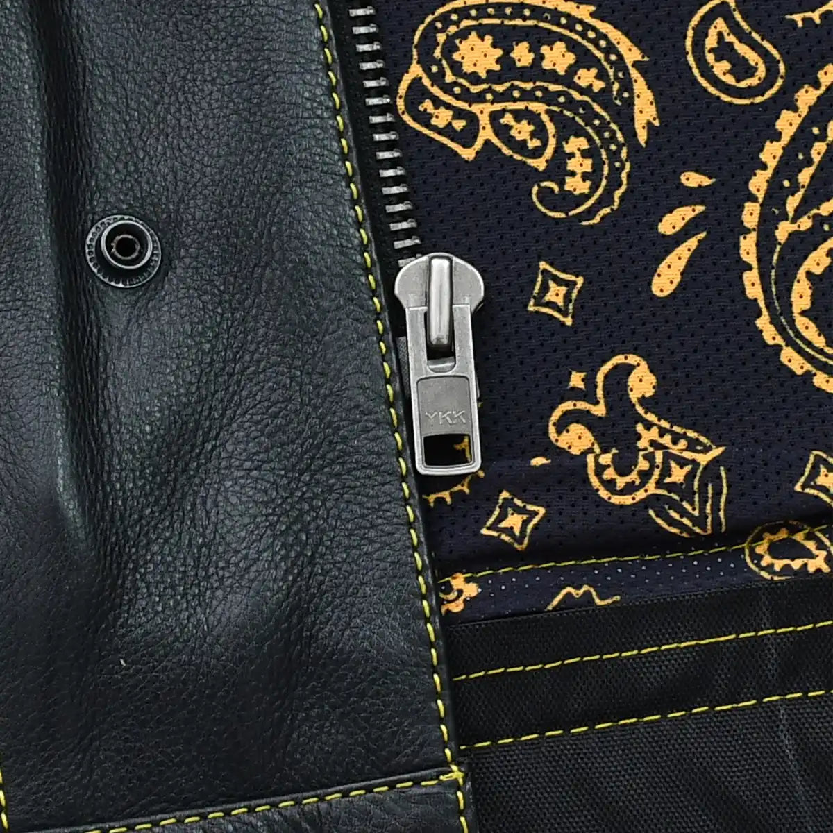 Fury - Men's Club Style Black Leather Motorcycle Vest