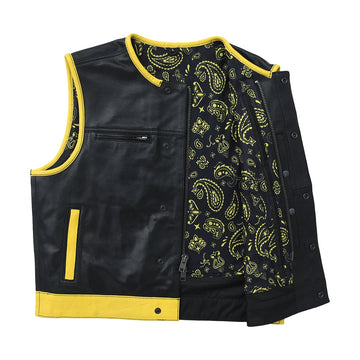 Burnline - Men's Perforated Leather Motorcycle Vest