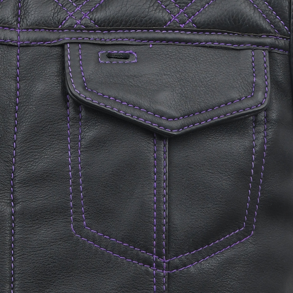 Downside Men's Motorcycle Leather Vest