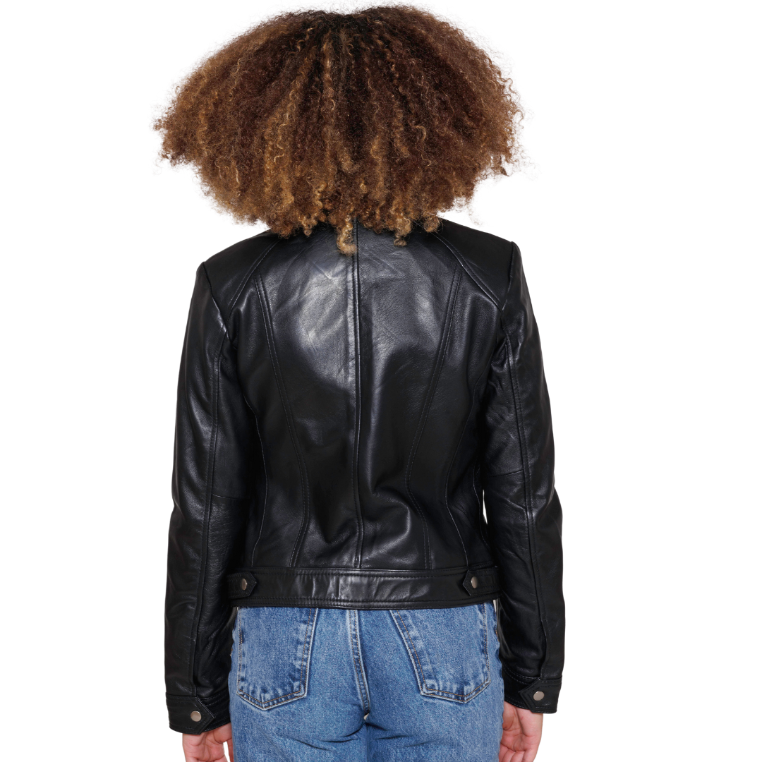 Favorite Women's Fashion Leather Jacket Women's Leather Jacket FMCo   