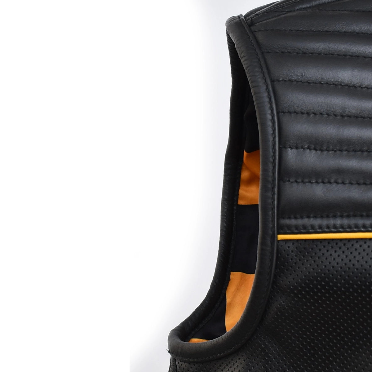 Topgear - Men's Black Leather Motorcycle Vest Men's Leather Vest Vests