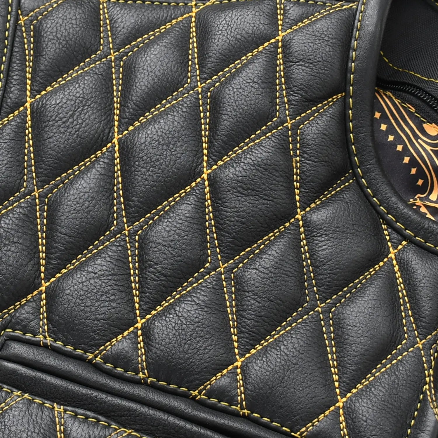 Tactical Emerald Men’s Motorcycle Leather Vest Men's Leather Vest Vests