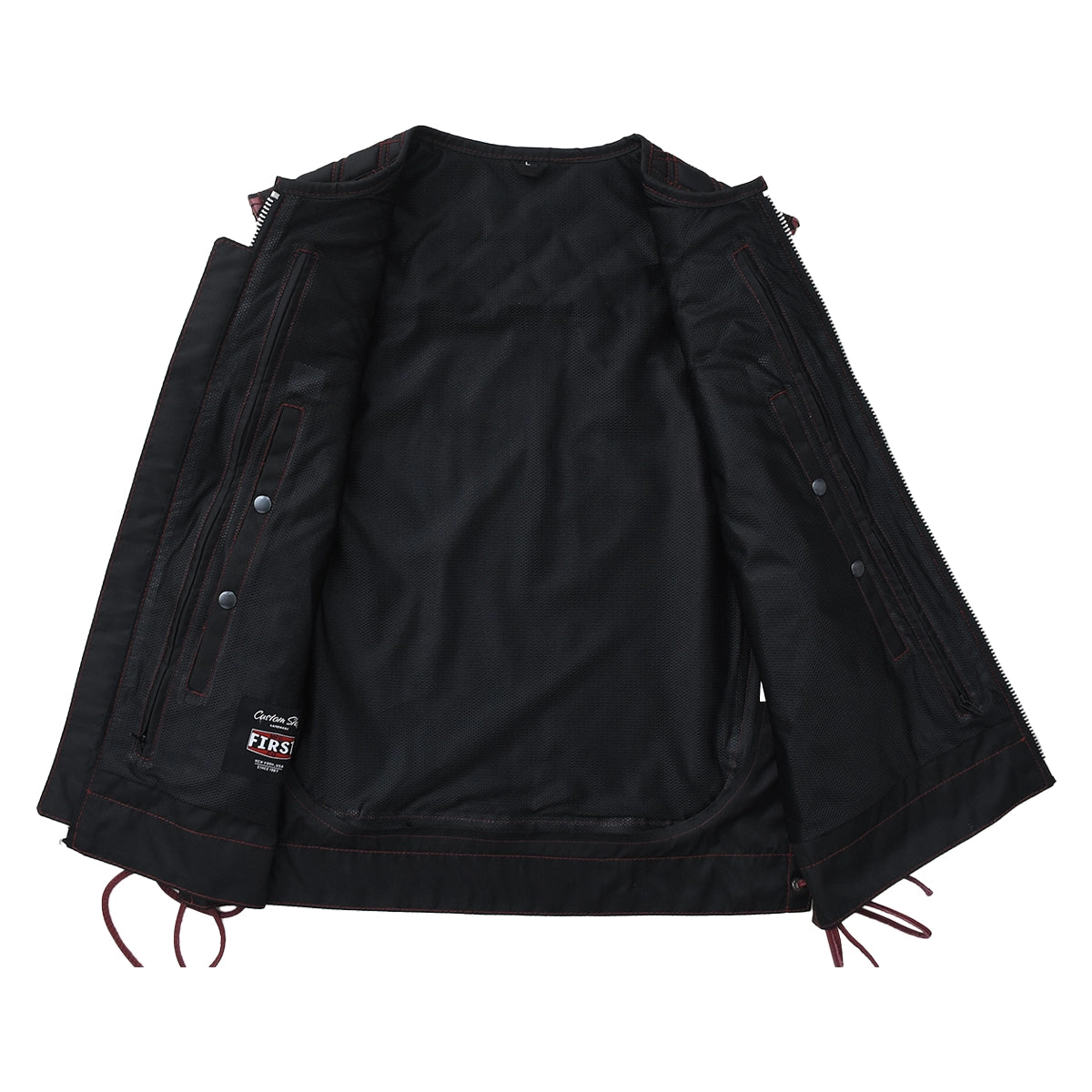 Blacktop - Men’s Cordura Motorcycle Vest Men's Leather Vest Vests