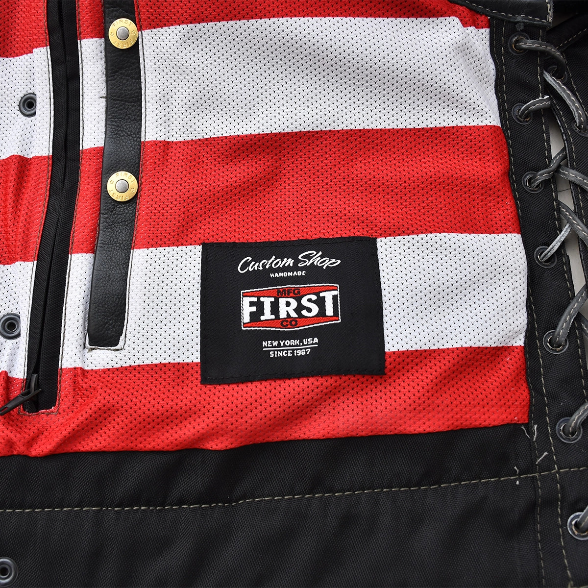 Rumble - Men's Perforated Leather Motorcycle Vest Men's Leather Vest Vests